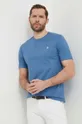 Хлопковая футболка Marc O'Polo голубой