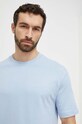 Odzież Marc O'Polo t-shirt bawełniany 422208351374 niebieski