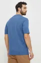Bombažna kratka majica Marc O'Polo modra