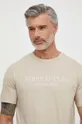 Βαμβακερό μπλουζάκι Marc O'Polo μπεζ