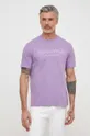 Бавовняна футболка Marc O'Polo фіолетовий