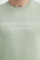 Βαμβακερό μπλουζάκι Marc O'Polo πράσινο 423201251052