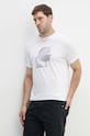 Bavlněné tričko Karl Lagerfeld bílá 542224.755052