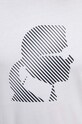 Karl Lagerfeld t-shirt bawełniany 542224.755052 biały