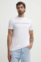 Karl Lagerfeld t-shirt z elastanem biały 542221.755053