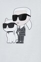 Karl Lagerfeld t-shirt bawełniany 542241.755061 biały