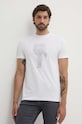 Karl Lagerfeld t-shirt bawełniany biały 542241.755425