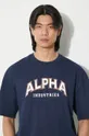 Хлопковая футболка Alpha Industries College Мужской