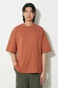 Ρούχα Βαμβακερό μπλουζάκι Alpha Industries Logo BP 146507 καφέ