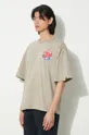 beige Alpha Industries cotton t-shirt Japan Wave Warrior