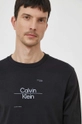 чёрный Хлопковый лонгслив Calvin Klein