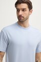 Хлопковая футболка Calvin Klein голубой K10K112487