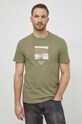 Calvin Klein t-shirt bawełniany K10K112488 zielony SS24