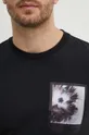 czarny Calvin Klein t-shirt bawełniany