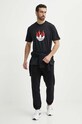 Bavlněné tričko adidas Originals Flames IS0178 černá SS24