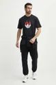 Bombažna kratka majica adidas Originals Flames črna