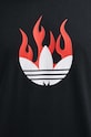 adidas Originals t-shirt bawełniany Flames IS0178 czarny