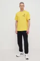 adidas Originals pamut póló sárga