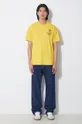 Памучна тениска adidas Originals жълт