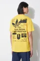 žlutá Bavlněné tričko adidas Originals