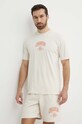 Odzież adidas Originals t-shirt bawełniany IS0186 beżowy