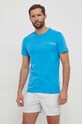 Pamučna majica Calvin Klein KM0KM00964 plava SS24