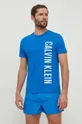 Pamučna majica Calvin Klein plava