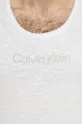 fehér Calvin Klein póló vászonkeverékből