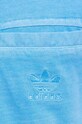Хлопковая футболка adidas Originals IS1761 голубой