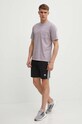 Хлопковая футболка adidas Originals IS1762 фиолетовой SS24