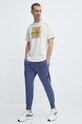 Хлопковая футболка adidas Originals IS2905 бежевый SS24