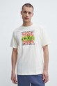 Хлопковая футболка adidas Originals бежевый IS2905