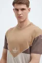brązowy adidas Originals t-shirt bawełniany