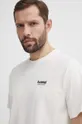 beżowy Hummel t-shirt bawełniany