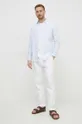 Bombažna kratka majica Liu Jo bela