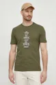 πράσινο Βαμβακερό μπλουζάκι Liu Jo Ανδρικά