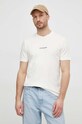 Liu Jo t-shirt bawełniany beżowy M124P204WASHSHIRT