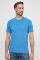 Βαμβακερό μπλουζάκι Liu Jo μπλε