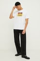 Diesel t-shirt bawełniany A12275.0BEAF biały SS24