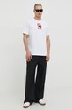 Diesel tricou din bumbac A12458.0BEAF alb SS24