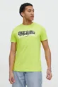 зелёный Хлопковая футболка Diesel Мужской