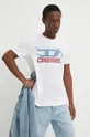 biały Diesel t-shirt bawełniany T-DIEGOR-K74 Męski