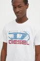 biela Bavlnené tričko Diesel T-DIEGOR-K74