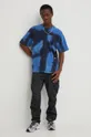 Diesel t-shirt bawełniany T-BOXT-N15 niebieski