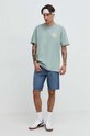 Vans tricou din bumbac VN0A7SMYD1L1 verde SS24