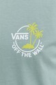 Vans tricou din bumbac VN0A7SMYD1L1 verde