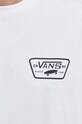 Βαμβακερό μπλουζάκι Vans VN0000F8YB21 λευκό