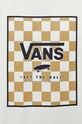 Памучна тениска Vans VN0A5E7YKIG1 бежов