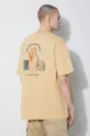 beige Daily Paper cotton t-shirt Identity SS
