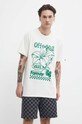 Bavlnené tričko Vans béžová VN000G55FS81